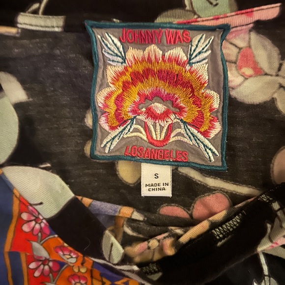 Johnny Was Bamboo lookout Favorite crew neck swing tee, S - Picture 5 of 5